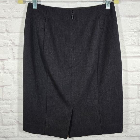 M The Limited Collection Grey Pencil Skirt Womens Size 2 Office Career Sleek - Picture 4 of 9